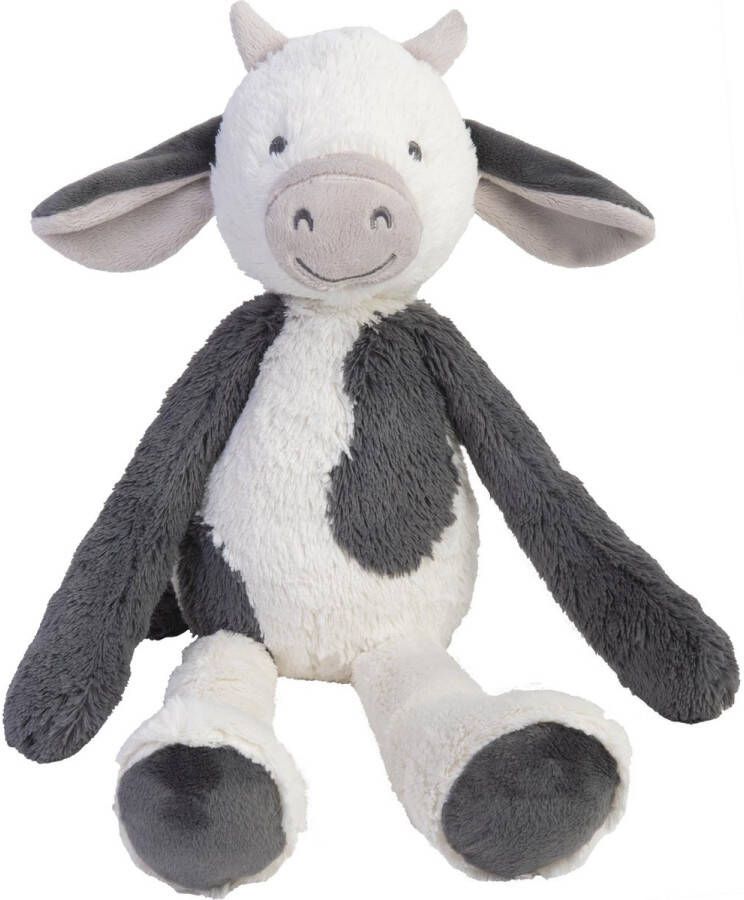 Happy Horse Koe Casper Knuffel 48cm Wit Grijs Baby Knuffel