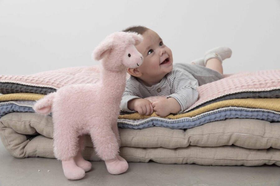 Happy Horse Lama Lush Knuffel 23cm Roze Baby knuffel