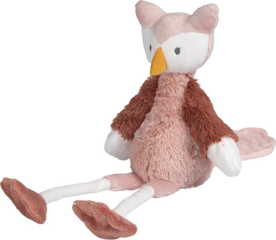 Happy Horse Uil Olivia Knuffel 41cm Oudroze Baby knuffel