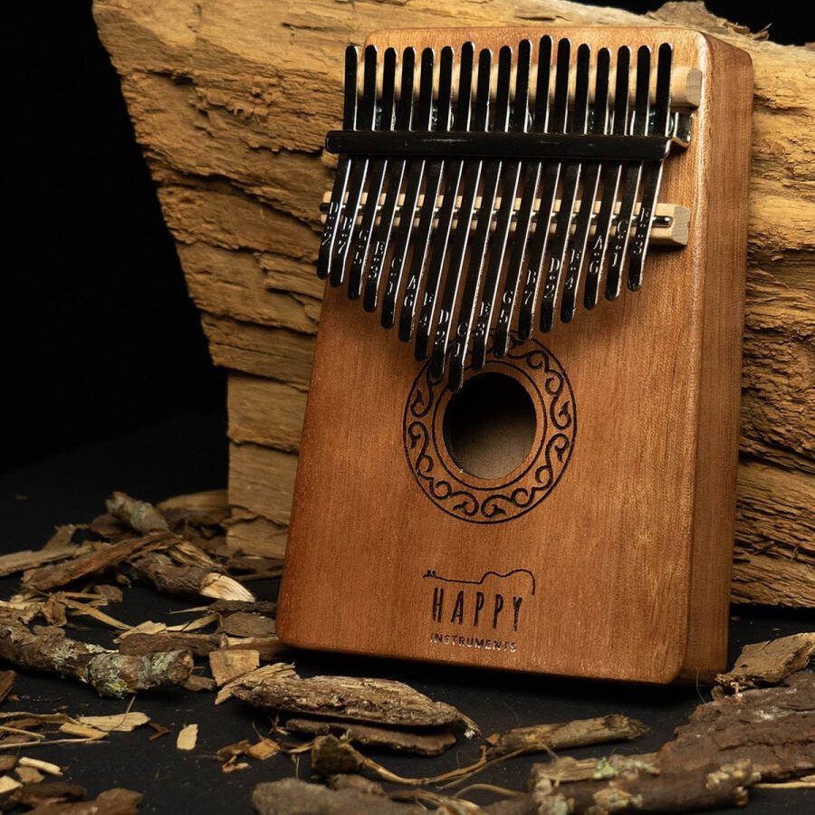 Happy Instruments Kalimba muziekinstrument Duimpiano 17 tonen
