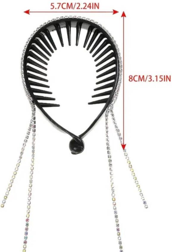 Happy Knot Klem Haar Klem clip met strass steentjes Haarspeld Haarklauw Kerstcadeau Sintcadeau Haarklem Dames