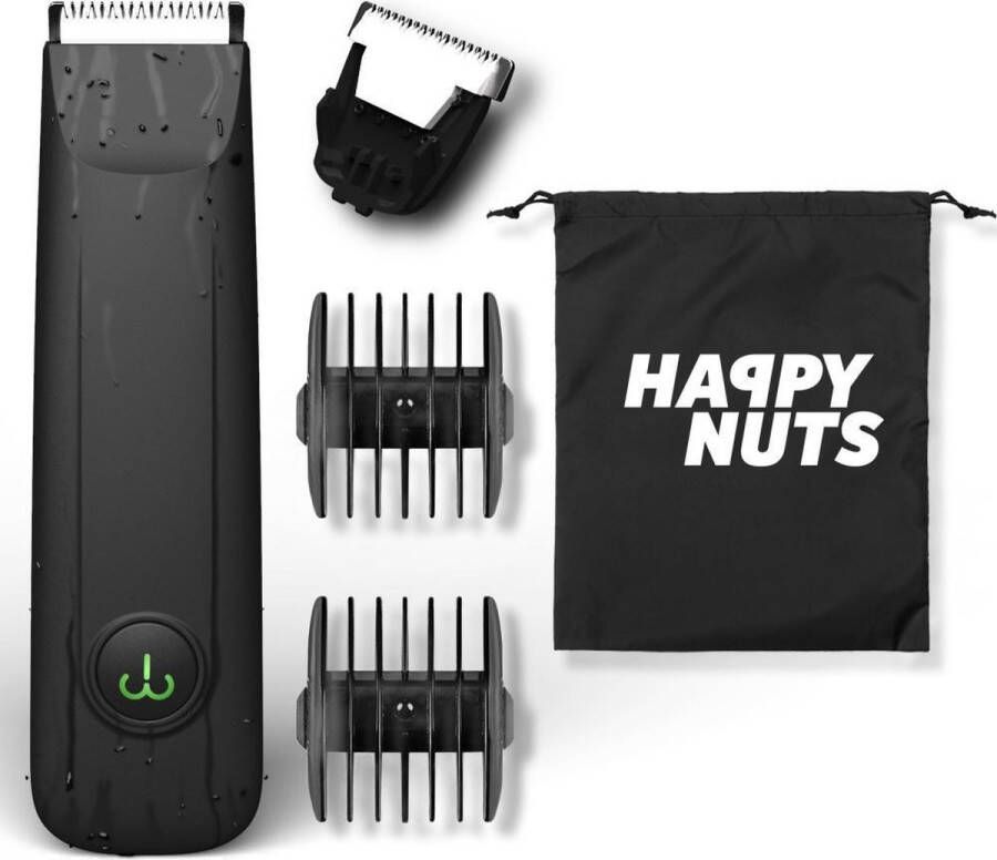 Happy Nuts HappyNuts™ Schaamhaar Trimmer Mannen Bodygroomer DoucheBestendig Oplaadbaar Inclusief Traveltas!