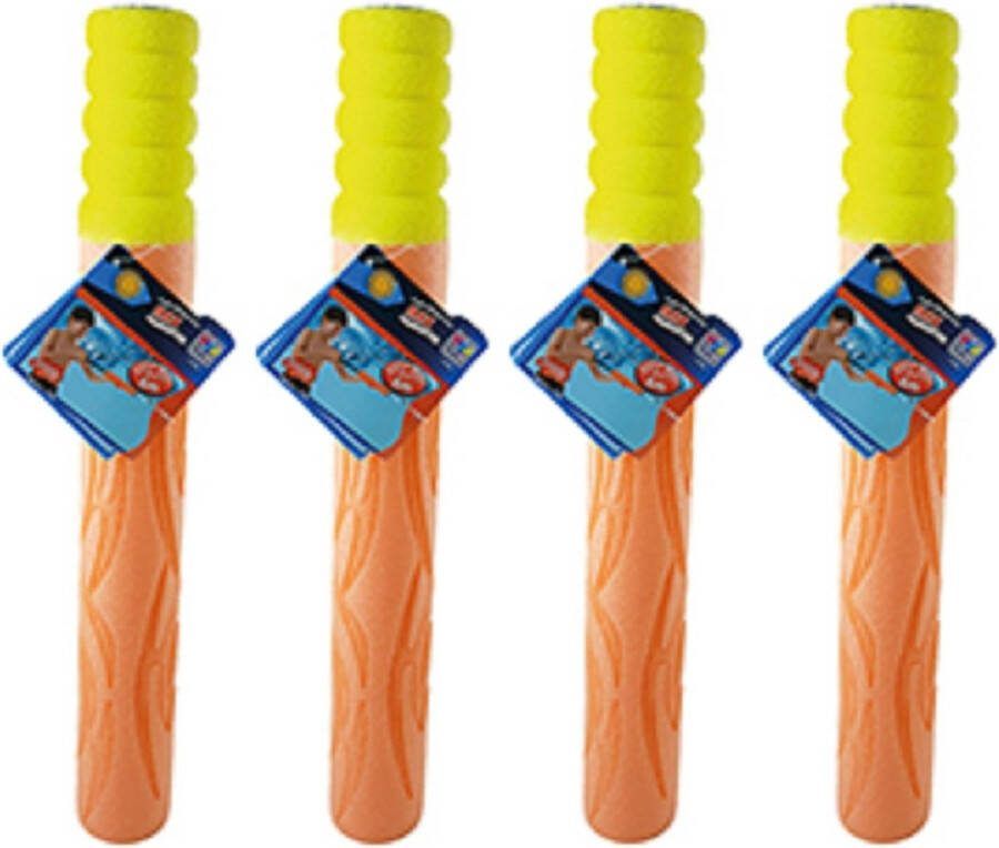 Happy People 5x Waterpistool waterpistolen van foam 38 5 cm met bereik van 7 meter