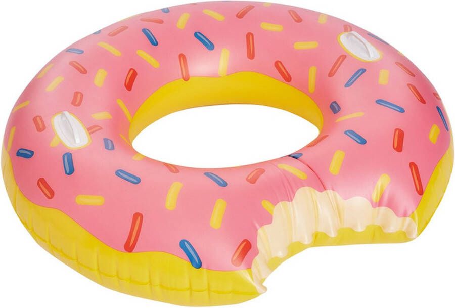 Happy People Roze opblaasbaar donut zwemband zwemring 104 cm Zwembanden Zwemringen