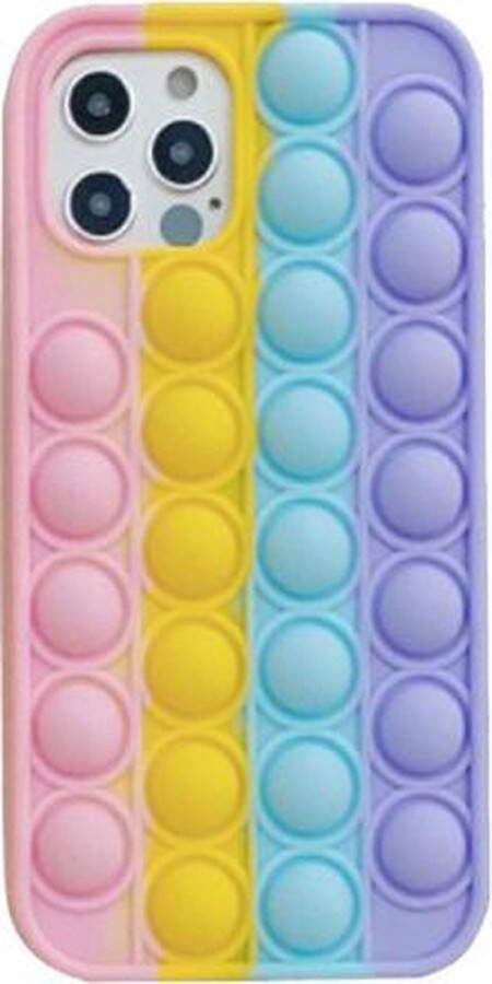 Merkloos Sans marque Pop it telefoonhoesje | fidget toys | iPhone 11 Pro | Schoencadeautjes sinterklaas