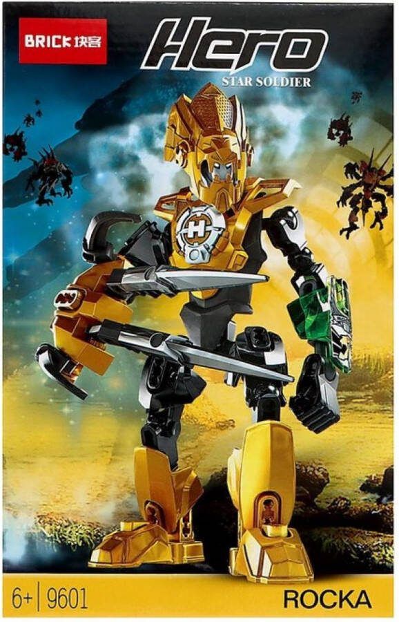 Happy trendz Brick Bouwstenen Hero Star Soldier Rocka 9601 Building Blocks Compatible Verzamel ze Allemaal