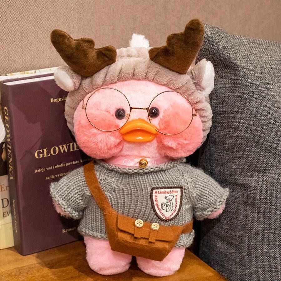 Happy trendz Lalafanfan Paperduck Paper Duck Cute Eend Lalafanfan Duck Knuffel Schattig Eend LalaFan Roze