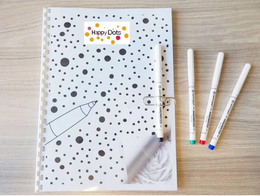 HappyDots DOT Painting Kleurboek bloemen 20 stippelschilderijen