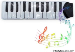 HappyFunToys Oprolbare piano met 24 toetsen muziekinstrument kinderen