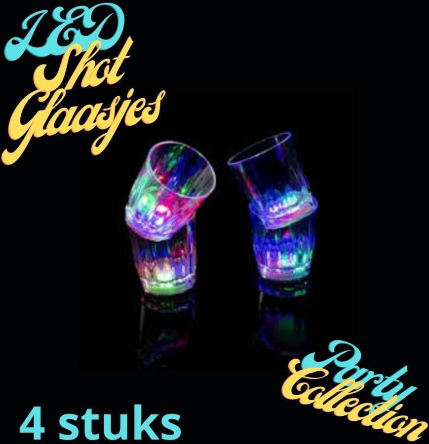 Happygoodies LED Shot Glaasjes 4 stuks