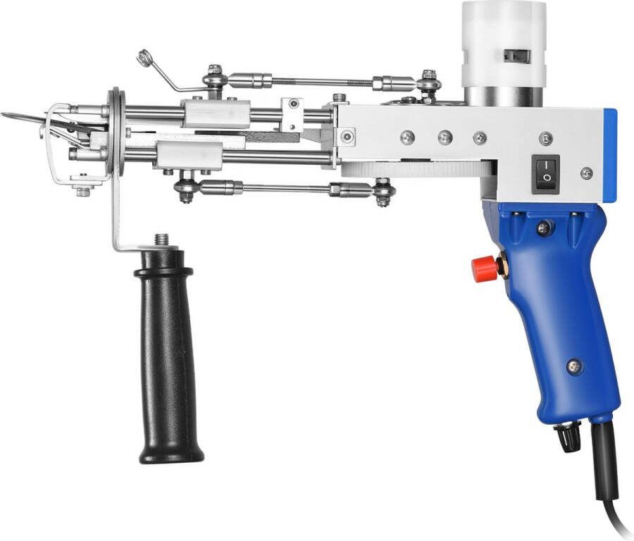 Happyment Borduurmachine pistool Blauw Tufting Gun 2 In 1 Tuftpistool Naaimachine Tapijten Beginnerspakket