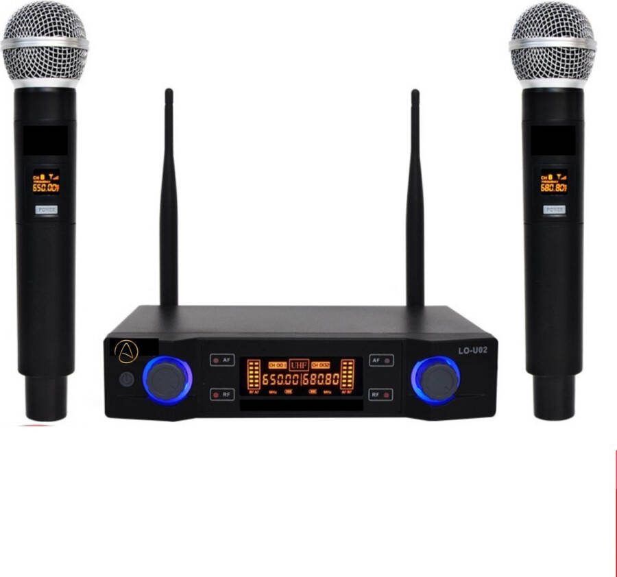 Happyment Karaoke Set Voor Volwassenen Karaoke Set Karaoke Set Met 2 Microfoons Draadloos Karaoke Microfoon Karaoke Machine
