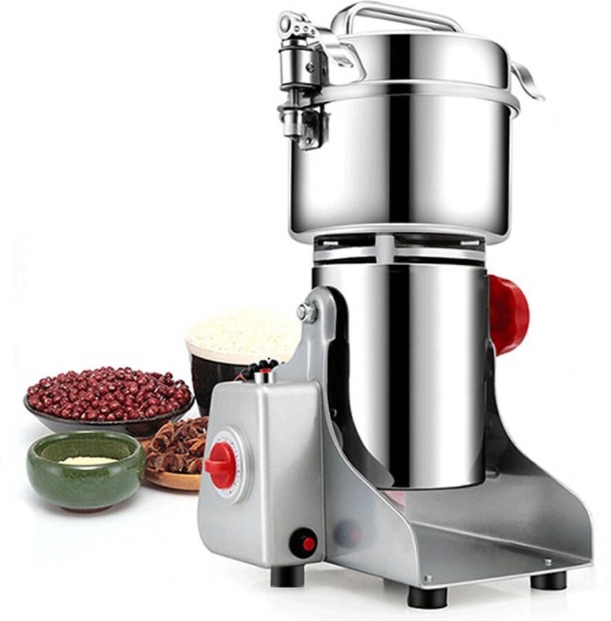 Happyment Professionele elektrische graanmolen Spice grinder Kruidenmolen Kruiden maler RVS 2500W Black friday Kerstcadeau