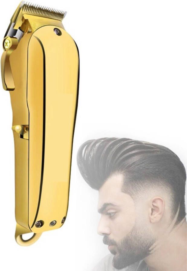 Happyment Skull Shaver Hair Clipper Tondeuse Mannen Haartrimmer Trimmer Scheerapparaat Heren Voor Hoofdhaar Draadloos Goud