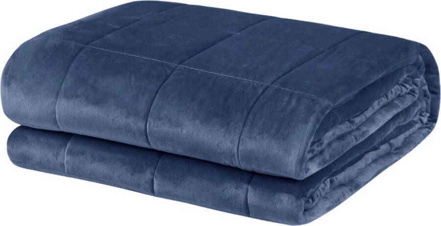 Happyment Verzwaringsdeken 11KG Blauw Zwaartedeken Weighted blanket Verzwaarde deken Volwassenen 150x200cm