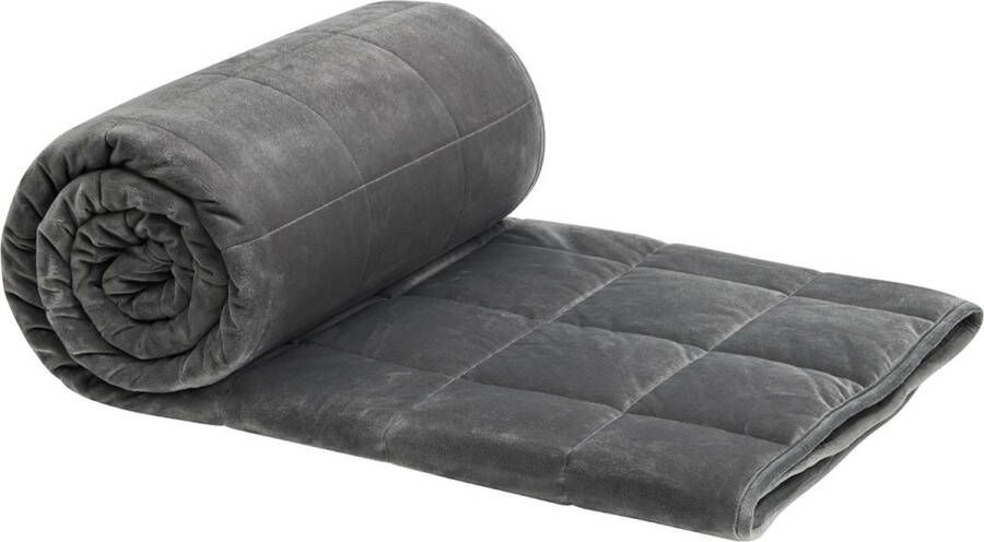 Happyment Verzwaringsdeken 11KG Grijs Zwaartedeken Weighted blanket Verzwaarde deken Volwassenen 150x200cm