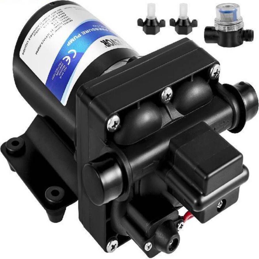 Happyment Waterpomp Dompelpomp Vlakzuigpomp Bodem Filter Voor Boot Kamper Auto