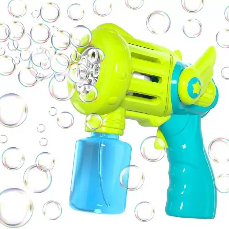 Happy Shopper Bellenblaas pistool – Bellenblazer met vloeistof – Bubble gun Bellenblaasmachine voor kinderen – Speelgoed – Roze vlinder Met LED licht en geluid