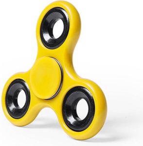 Happyshopper Fidget Spinner basic Fidget toys Speelgoed Kinderen Stress Anti stress Kunststof geel