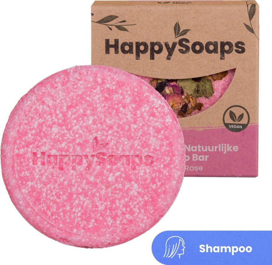 HappySoaps Shampoo Bar La Vie en Rose Alle Haartypes 100% Plasticvrij Natuurlijk en Vegan 70gr