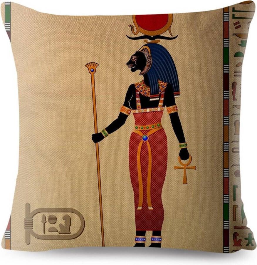 Harani Kussenhoes Afrika Egypte Collectie 11 afbeelding 6 (achtergrond is geel oranje)