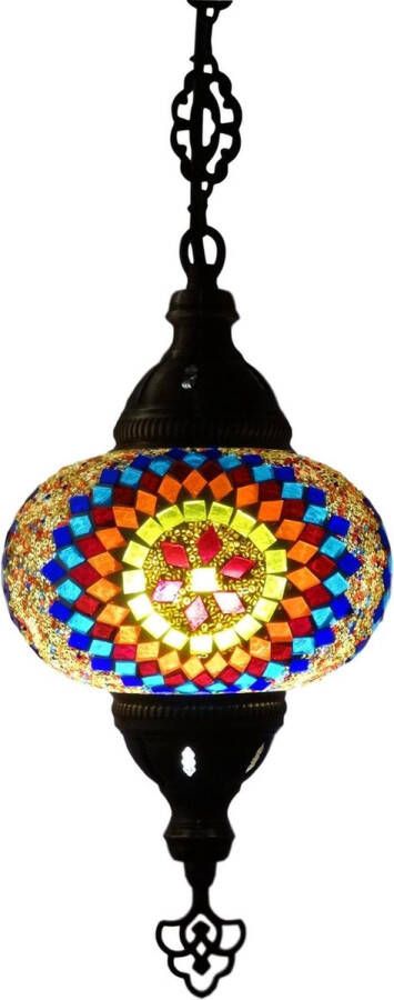 Harani Oosterse mozaïek hanglamp (Turkse lamp) ø 16 cm multicolor