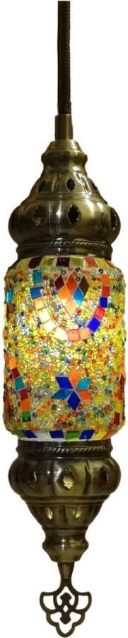 Harani Oosterse mozaïek hanglamp (Turkse lamp) bonte kleuren