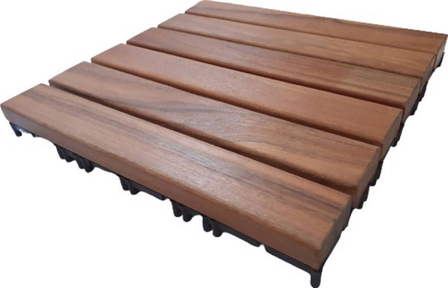 Hardydeck © 2 stuks hardhout tigerwood terrastegel prijs incl levering