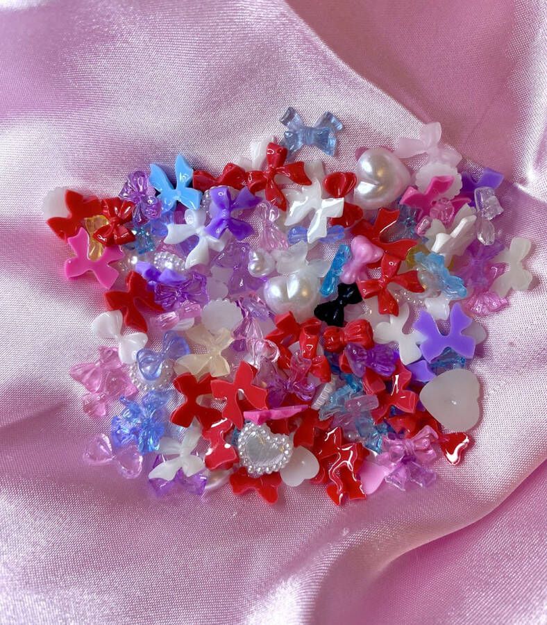Hariersbeauty Nail charms Nail charm mix Nagel strikjes Nagel decoratie Cute nail art Nagel versiering Nagel mix Nagel charms