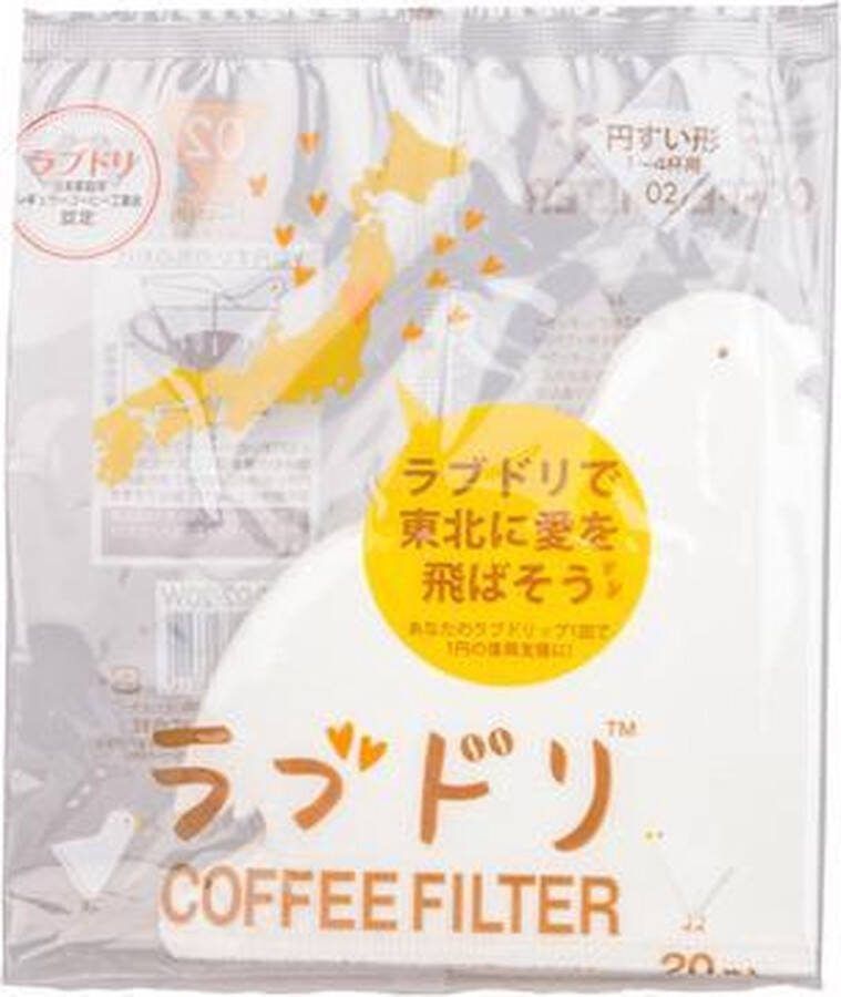 Hario Love Dori Love dripper paper filters for V60-02 dripper