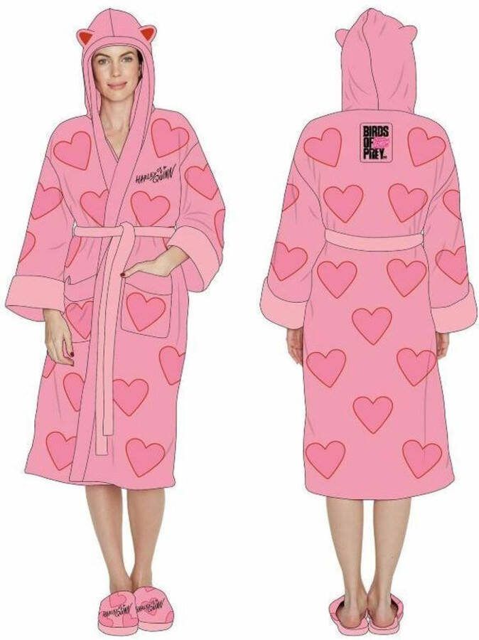 Harley Quinn [Merchandise] Groovy DC Comics Fleece Bathrobe Birds of Prey
