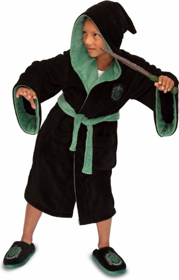 Harry Potter Badjas Slytherin hooded oversized kids series Unisex 10-12 Jaar (L)
