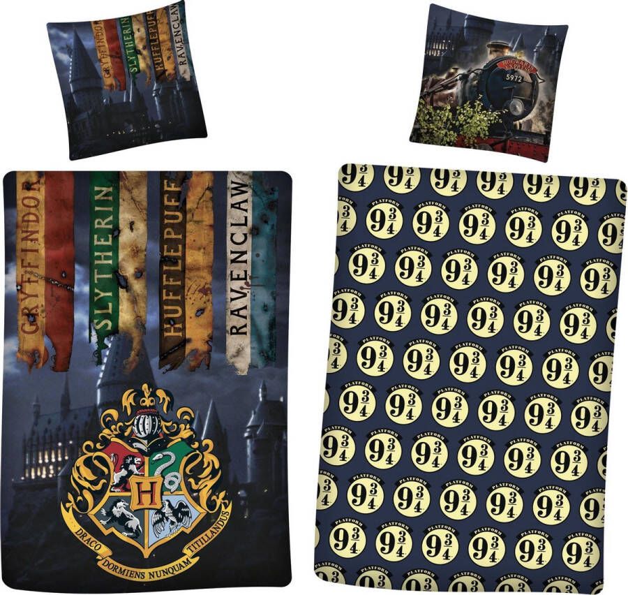 SimbaShop Harry Potter Dekbedovertrek 9¾ Eenpersoons 140 x 200 cm Polyester