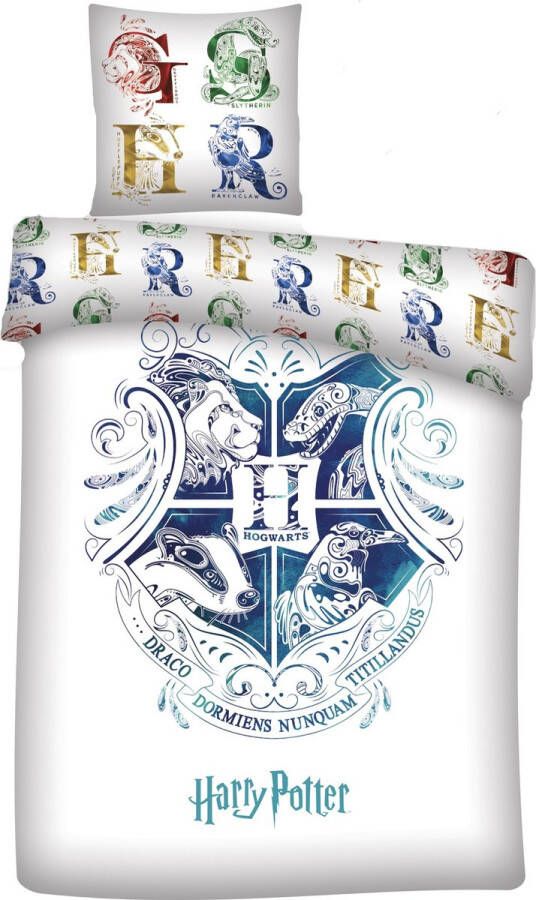 SimbaShop Harry Potter Dekbedovertrek Art Eenpersoons 140 x 200 cm Polyester