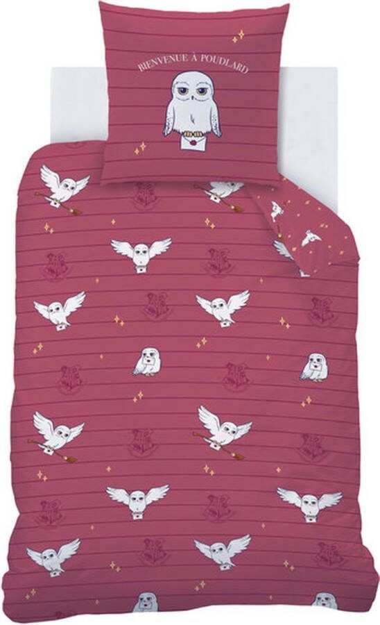 Harry Potter Dekbedovertrek Hedwig 1 pers 140X200 + kussensloop 63X63 Flanel