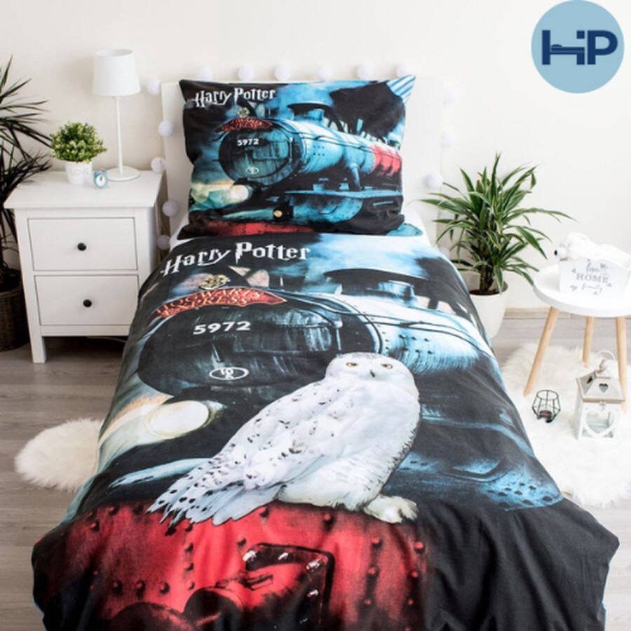 SimbaShop Harry Potter Dekbedovertrek Hogwarts Express Eenpersoons 140 x 200 cm Katoen