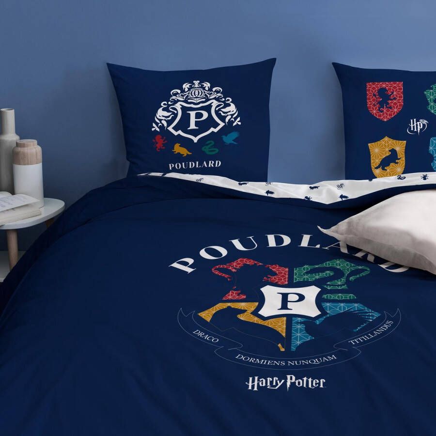 SimbaShop Harry Potter Dekbedovertrek Logo Lits Jumeaux 240 x 220 cm Katoen