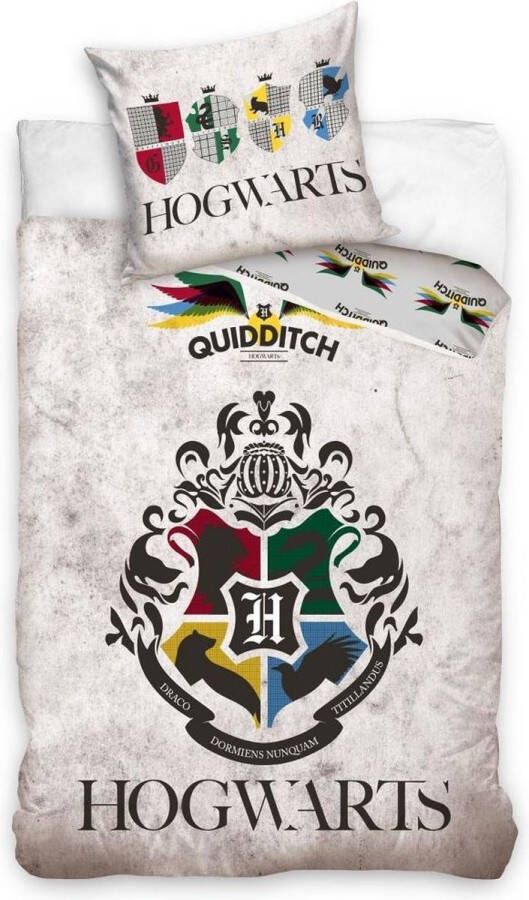 SimbaShop Harry Potter Dekbedovertrek Quidditch Classic Eenpersoons 140 x 200 cm Katoen