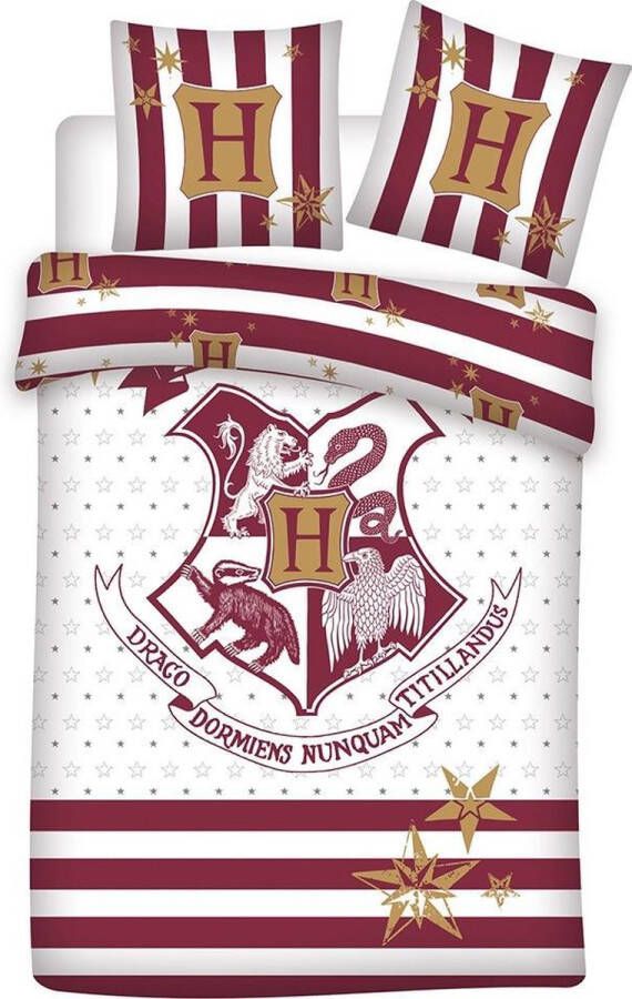 SimbaShop Harry Potter Dekbedovertrek Stripes Eenpersoons 140 x 200 cm Katoen