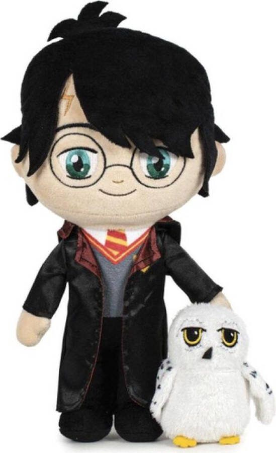 Harry Potter met Hedwig Pluche Knuffel 30 cm {Speelgoed Magische Knuffels Knuffelpop Knuffeldier voor Kinderen Jongens Meisjes Ron Weasley Hermione Granger Voldemort Hagrid Snape Dumbledore Dobby}