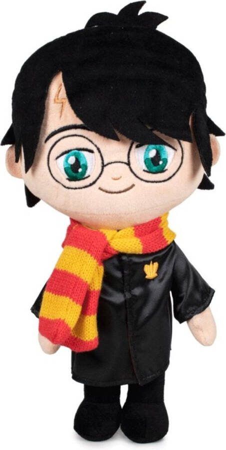 Harry Potter met Sjaal Pluche Knuffel 23 cm {Warner Bros Disney Plush Toy Speelgoed Magische Knuffelpop Knuffeldier voor Kinderen Jongens Meisjes Ron Weasley Hermione Granger Voldemort Hagrid Snape Dumbledore Dobby}