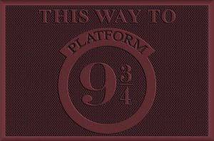 Harry Potter Platform 9 3 4 Rubberen Deurmat