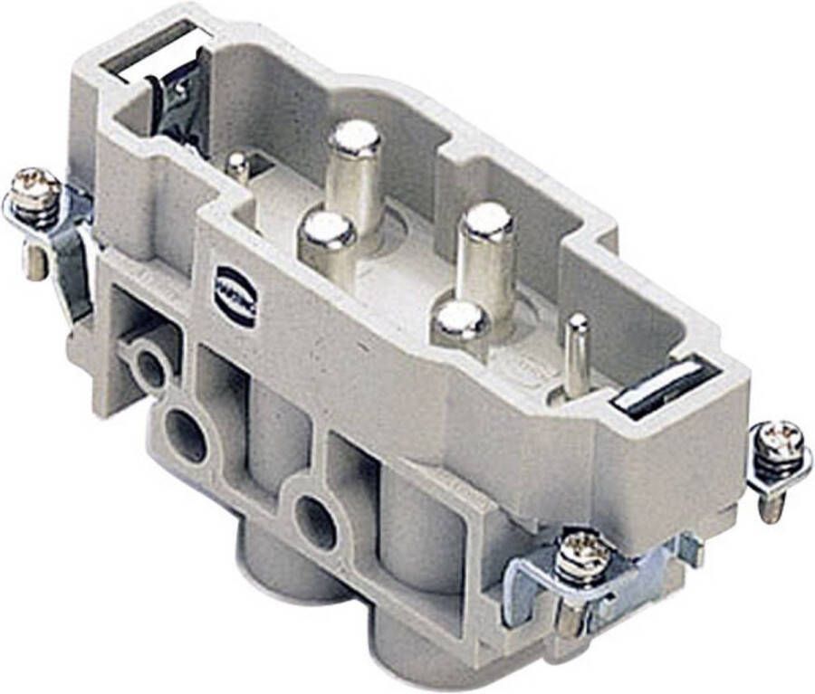 Harting 09 38 006 2611 Stekker inzetstuk Han Com 4 + PE Schroeven 1 stuk(s)