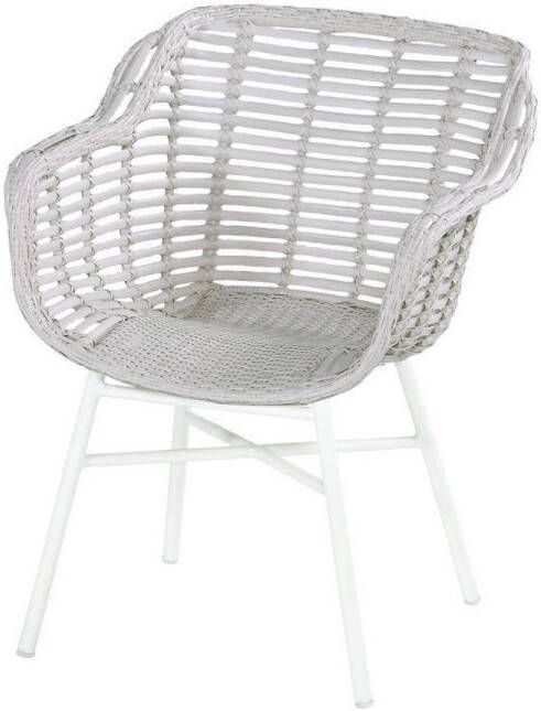 Hartman Cecilia Dining Tuinstoel Armleuningen Ivoor Wicker