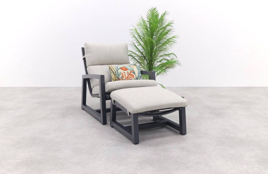 Hartman Gio loungestoel + voetenbank Xerix