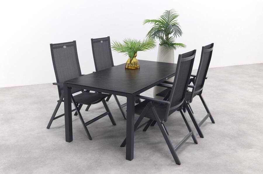 Hartman Napoli Chaneo verstelbare tuinset 180x90 cm. 5-delig