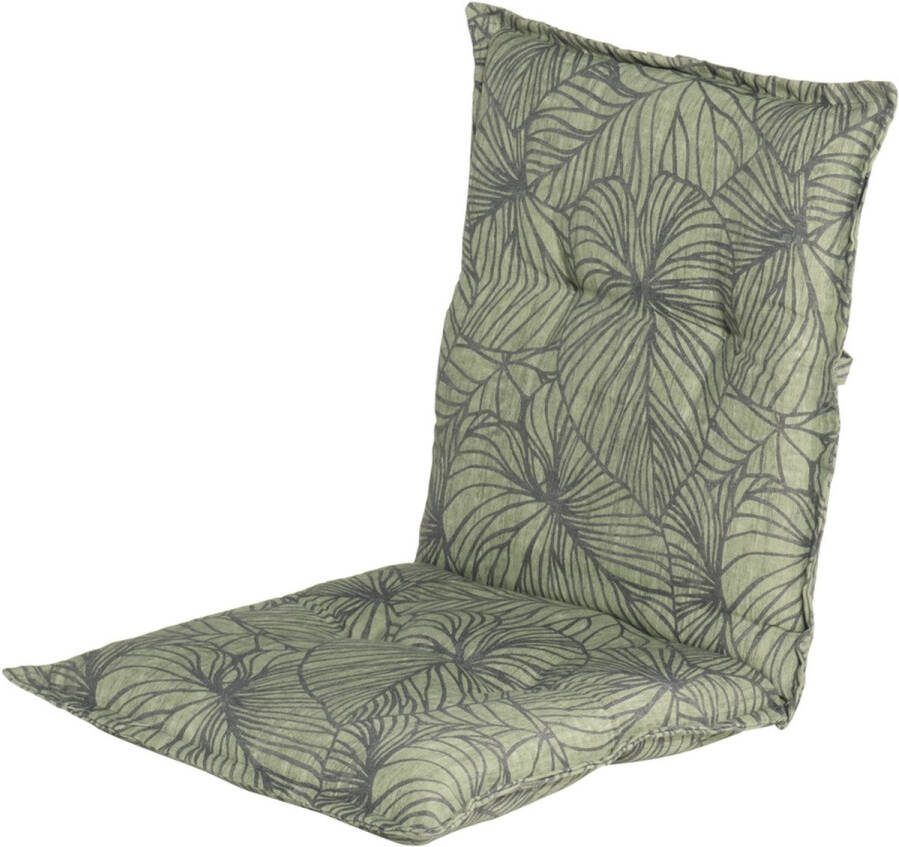 Hartman Lilly Groen tuinkussen lage rug 100x50 cm Standenstoel- Stoelkussen SEAQUAL