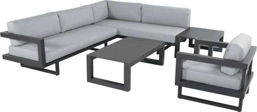 Hartman loungeset Barcelona Hoekbank 3-zitter Stoel tafels en kussens aanbieding