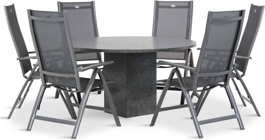 Hartman Royal Club Graniet 140 cm dining tuinset 5-delig