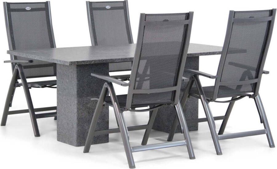 Hartman Royal Club Graniet 180 cm dining tuinset 5-delig